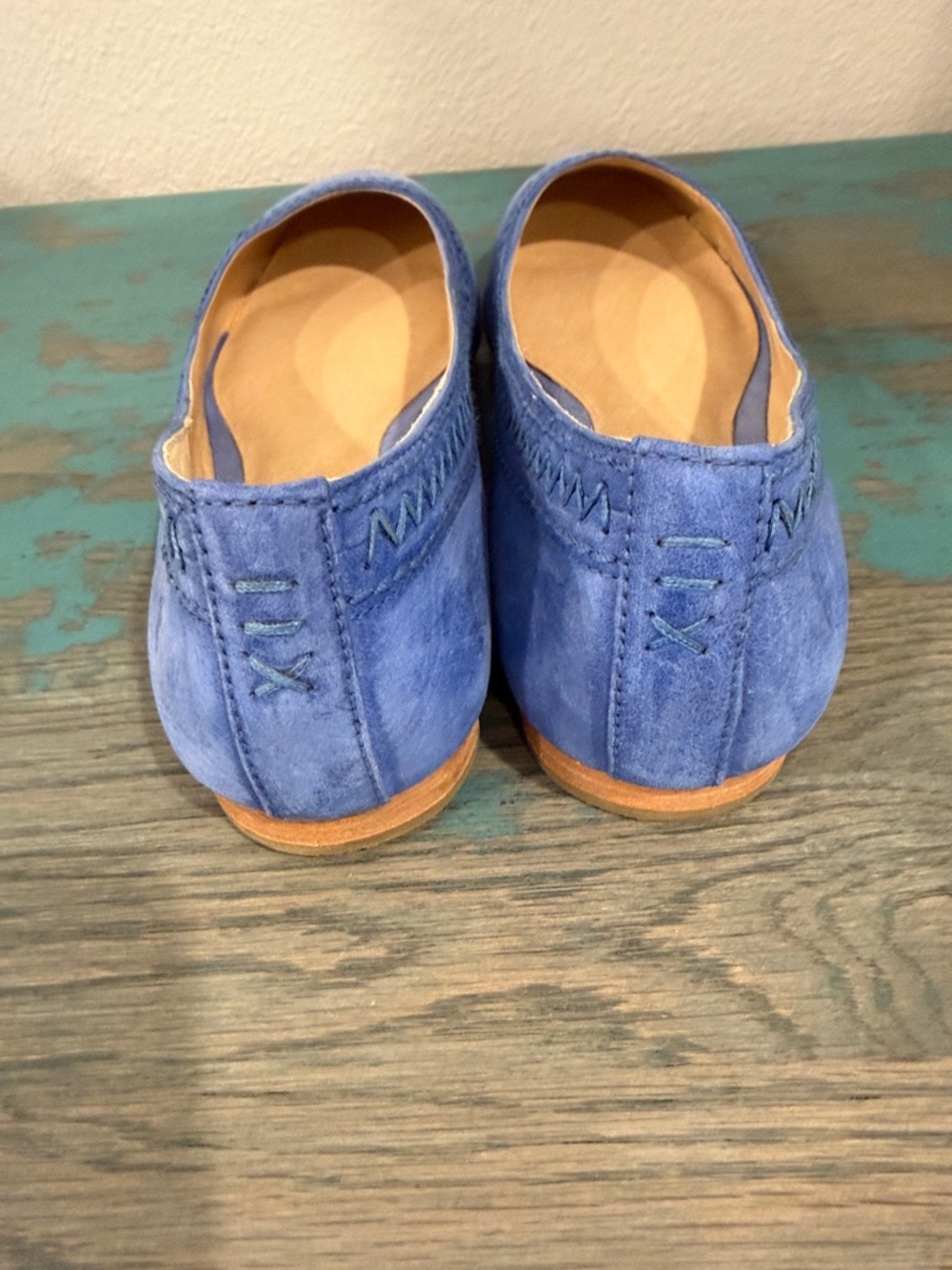 Frye Carson Ballet Flats with Embroidery Blue—9 - Picture 9 of 9